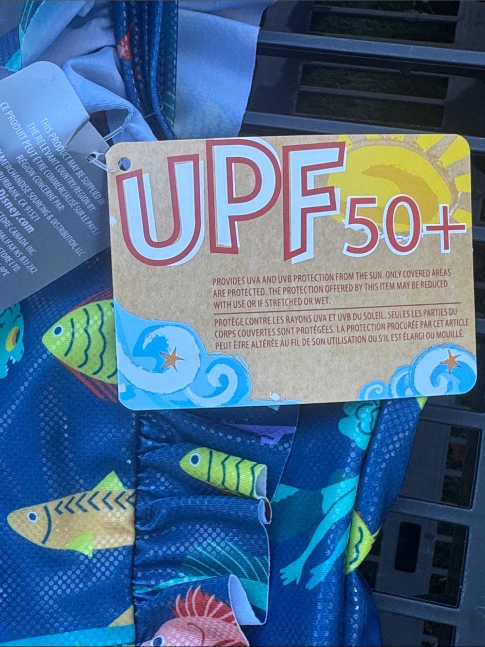 Disney Pixar Luca and Alberto Ruffle Swimsuit UPF 50+ - Picture 7 of 12